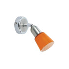 Spot chromé techno 1 ampoule 15 cm