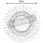 Miroir rotin soleil