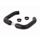Paire de poignées LOCINOX Alu anodisé Noir - 3006-B-H
