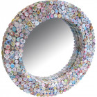 Miroir rond en papier recyclé