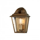 Applique st james, bronze antique et verre