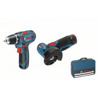 Perceuse Visseuse GSR 10,8V-15 + Meuleuse GWS 10,8V-76  BOSCH 0615990H5F