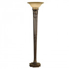 Lampadaire opera avec abat-jour en verre scavo