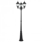 Lampadaire burford, noir, 3 ampoules