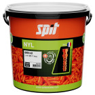 Cheville de fixation légère en nylon 8x40 avec collerette - Seau de 1000 - SPIT - 060139