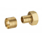 Raccord droit à glissement pour tube PER NOYON & THIEBAULT - Ø 16 mm à visser femelle écrou libre F1/2' (15x21) Bague en laiton - 3185-1516L1