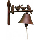 Cloche de jardin en fonte 4 oiseaux