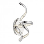 Applique twirls, en chrome et cristal
