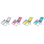 Fauteuil relax multi positions bleu - structure pliable - o'colors