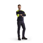 Sweat retardant flamme Marine/Jaune-Fluo 34581762 - Taille au choix