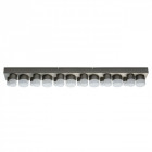 Plafonnier argenté techno   10 cm