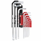 Clés males hexagonales 9 pcs