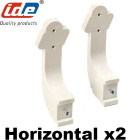Support goulotte cablage horizontal (2 pièces)