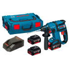 Perforateur sans fil GBH 18 V-EC Bosch (3 batteries 4,0 Ah + chargeur + coffret L-Boxx 136)