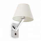 Aplique murale blanche moma 1 ampoule h35 cm