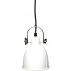 Petite suspension indus en métal blanc