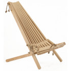 Chilienne en bois ecochair (coussin offert) mélèze