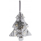 Sapin en bois lumineux à suspendre