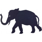 Ombre murale silhouette articulée eléphant eléphant