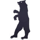 Ombre murale silhouette articulée ours ours