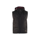Gilet doublé à capuche gris foncé 38991845