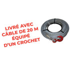 Treuil à câble sans fin capacité 800 kg câble diam 8,3 mm