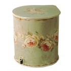 Poubelle salle de bain roses
