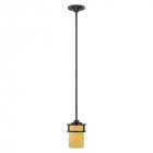 Suspension kyle, fer forgé et onyx, 1 ampoule Suspension kyle, fer forgé et onyx, 1 ampoule