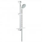 Mitigeur thermostatique douche grohtherm 800 + barre de douche + porte savon + douchette tempesta