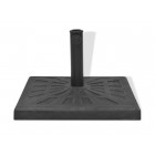 Base carrée de parasol résine noir 19 kg