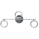 Spot chromé techno 3 ampoules 21 cm