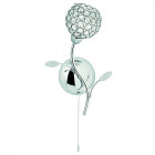 Applique bellis ii, en chrome et verre