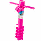 Pied à visser de parasol de plage rose