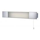 Applique over mirror avec prise rasoir, chrome et verre dépoli