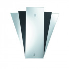 Applique wall, verre miroir et noir