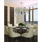 Suspension kristal lux, 6 ampoules, avec abat-jour