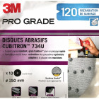 3m - disques abrasifs cubitron 734u - p120 - lot de 10 (multi-trous ) 120