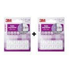 3m - lot de 40 butées amortisseurs ultra-discrètes pour protéger les murs contre les poignées de porte
