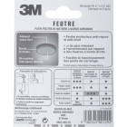 3m - patins-feutres en bi-matière à bords arrondis spécial carrelages & sols rugueux