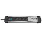 Brennenstuhl multiprise premium-alu 6 prises 2 x câble h05vv-f 3g1,5