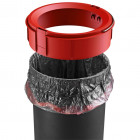 Hailo poubelle à pédale pure taille s 3 l rouge 0504-040