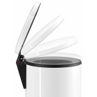 Hailo poubelle à pédale pure taille l 25 blanc mat 0530-090