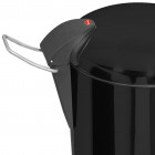 Hailo poubelle à pédale topdesign taille m 13 l noir 0516-510