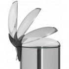 Hailo poubelle à pédale topdesign taille l 24 acier inox 0523-019