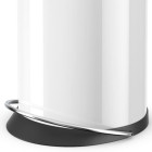 Hailo poubelle à pédale topdesign taille l 24 blanc 0523-219