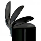 Hailo poubelle à pédale topdesign taille l 24 noir 0523-229