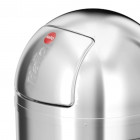 Hailo poubelle à pédale kickmaxx taille xl 36 l acier inox 0850-069