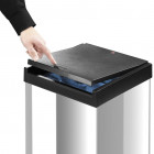 Hailo poubelle big-box touch taille xl 52 l acier inoxydable 0860-101