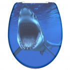 Siège de toilette avec fermeture en douceur shark