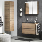 Tiger jeu de meuble de salle de bain loft 80 cm chêne blanc 1644423202